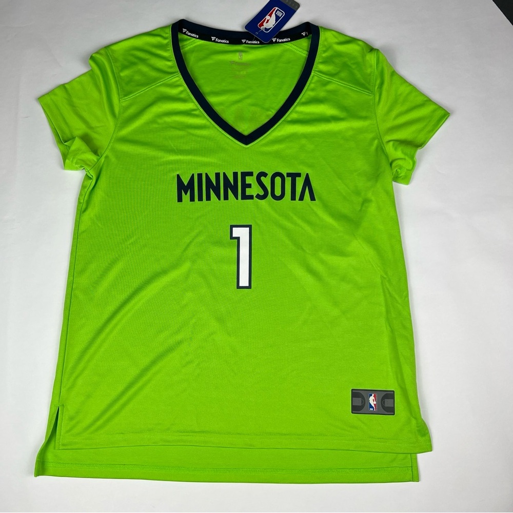 Fanatics Women's Fast Break Replica Jersey/Shirt. NBA Anthony Edwards. Sz L